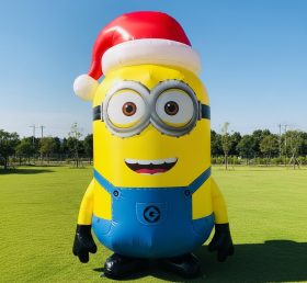 C1-706 Minions Papai Noel Inflável Desenhos Animados