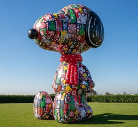 C1-725 Inflável de Natal Snoopy Desenho Animado