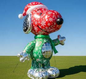 C1-726 Snoopy Natal Inflável Desenhos Animados