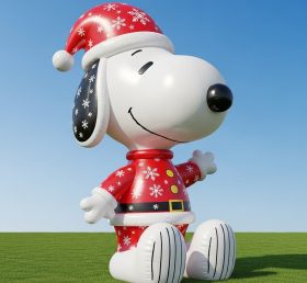 C1-727 Snoopy Natal Inflável Desenhos Animados