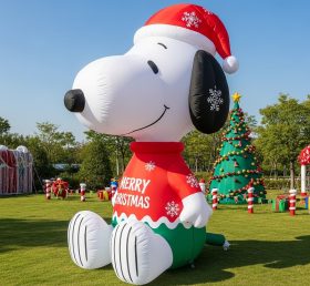C1-728 Desenhos Animados Infláveis de Natal Snoopy