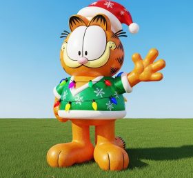 C1-734 Garfield Natal Inflável Desenhos Animados