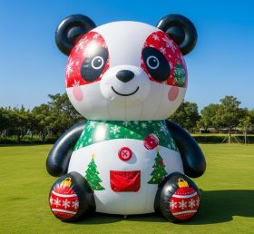 C1-741 Panda de Natal Inflável Desenho Animado
