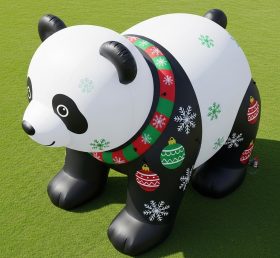 C1-744 Panda de Natal Inflável Desenhos Animados