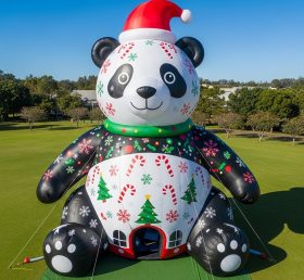 C1-745 Panda de Natal Inflável Desenhos Animados