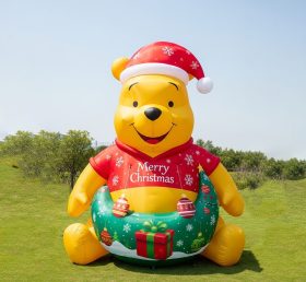 C1-747 Inflável de Natal do Ursinho Pooh Desenho Animado
