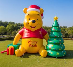 C1-748 Urso de Natal Inflável Desenhos Animados