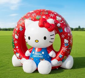 C1-751 Desenhos Animados Infláveis de Natal Hello Kitty