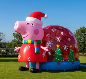 C1-757 Decoração de Festa do Evento Globo de Neve da Peppa Pig