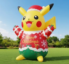 C1-763 Pokémon Pikachu Inflável de Natal Desenho Animado