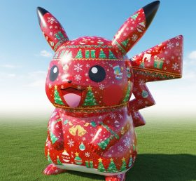 C1-764 Pikachu de Natal Inflável de Desenho Animado