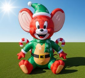 C1-773 Rato Jerry de Natal Inflável Desenho Animado