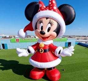 C1-801 Decoração Inflável de Natal da Minnie Mouse