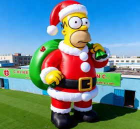 C1-806 Homer Simpson Papai Noel Inflável Desenho Animado