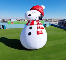 C1-808 Snoopy Boneco de Neve Inflável Desenhos Animados
