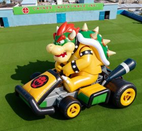 Cartoon3-013 Carrinho de Corrida do Bowser Super Mario Inflável Desenhos Animados
