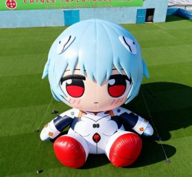 Cartoon3-041 Personagem Rei Ayanami Piloto EVA Desenho Inflável