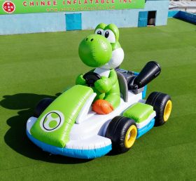 Cartoon3-057 Yoshi Go-Kart Inflável Desenhos Animados