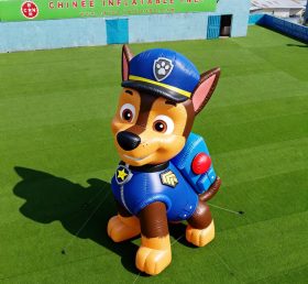 Cartoon3-060 Desenho Animado Insuflável do Cão Polícia Chase da Patrulha Pata