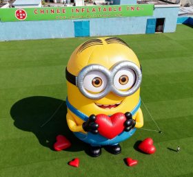 Cartoon3-064 Minions Coração Dia dos Namorados Infláveis Desenhos Animados