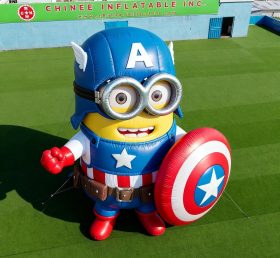 Cartoon3-072 Minion Capitão América Inflável Desenhos Animados