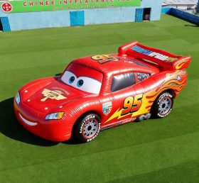 Cartoon3-096 Carro de Corrida Relâmpago McQueen Inflável de Desenhos Animados