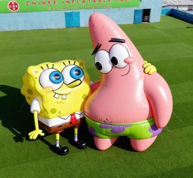 Cartoon3-114 Bob Esponja Calça Quadrada e Patrick Estrela Desenhos Infláveis