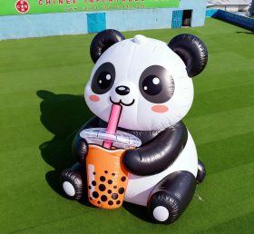 Cartoon3-145 Pandas Chá de Bolhas Infláveis