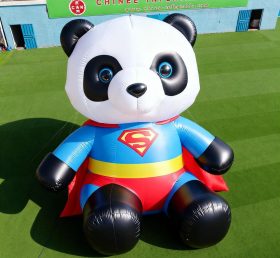 Cartoon3-153 Panda Superman Personagem Inflável