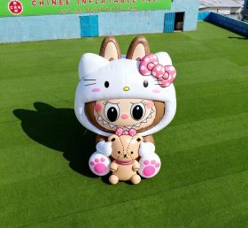 Cartoon3-162 Desenhos Animados Infláveis de Personagens Pop Mart Labubu Hello Kitty