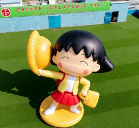 Cartoon3-201 Chibi Maruko-chan Personagem Escolar Inflável de Desenhos Animados