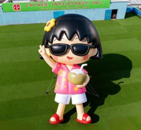 Cartoon3-205 Chibi Maruko-chan com Óculos de Sol Desenhos Infláveis