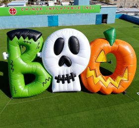Cartoon3-223 Conjunto de Decoração Inflável de Halloween BOO