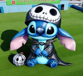 Cartoon3-228 Stitch Jack Skellington Tema de Halloween Inflável Cartoon