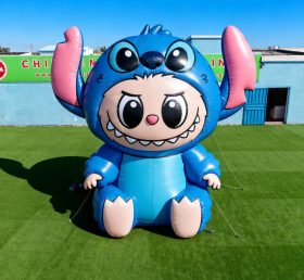 Cartoon3-234 Pop Mart Labubu Fantasia de Alien Stitch Modelo de Personagem Inflável