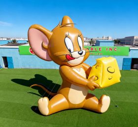 Cartoon3-235 Modelo Inflável de Desenho Animado Jerry Mouse com Queijo