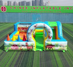 T6-5600 Área de Brincadeiras Infantil com Tema de Fazenda