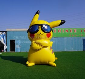 Cartoon3-245 Modelo Inflável de Pikachu com Óculos de Sol