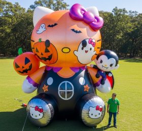 Cartoon3-280 Hello Kitty Inflável de Halloween Desenhos Animados