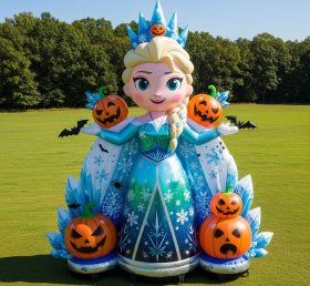 Cartoon3-296 Princesa Congelada de Halloween Inflável Desenhos Animados