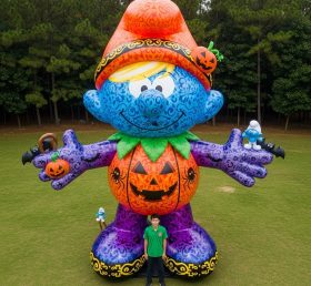 Cartoon3-312 Os Smurfs Inflável de Halloween Desenhos Animados