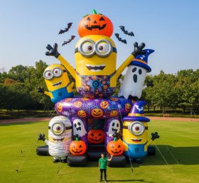 Cartoon3-318 Minions de Halloween Infláveis de Desenhos Animados