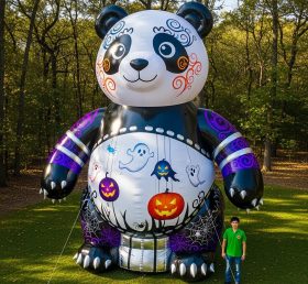 Cartoon3-344 Panda de Halloween Inflável de Desenhos Animados