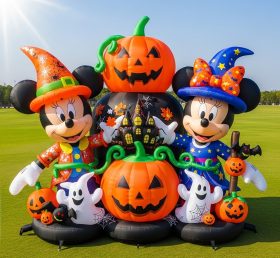 Cartoon3-382 Desenhos Animados Infláveis de Halloween do Mickey e da Minnie