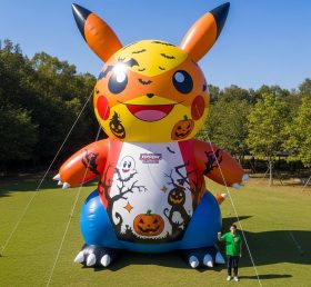 Cartoon3-417 Pikachu Inflável de Halloween em Desenho Animado
