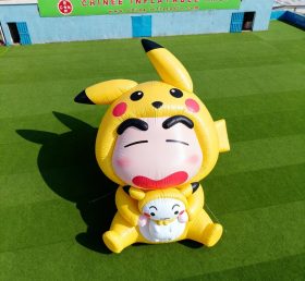 Cartoon3-446 Crayon Shin-chan Pikachu Desenhos Infláveis