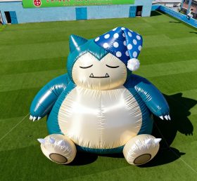 Cartoon3-458 Pokémon Snorlax Inflável de Desenhos Animados