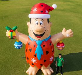 Cartoon3-553 Os Flintstones Natal Inflável Desenho Animado