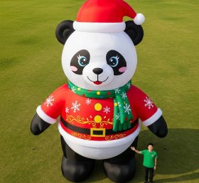 Cartoon3-554 Panda de Natal Inflável de Desenhos Animados