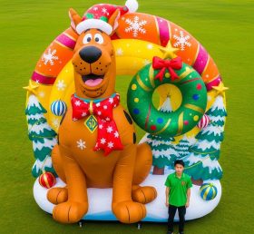Cartoon3-565 Inflável de Natal do Scooby-Doo Desenhos Animados